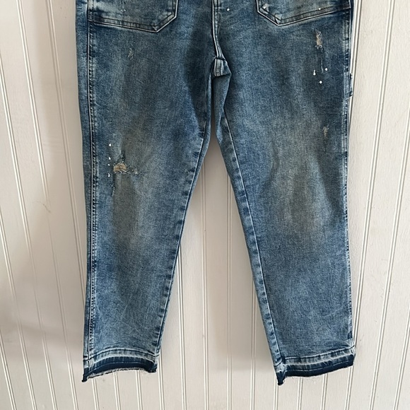 a.n.a Carpenter Cargo Slightly Distressed Blue Jeans sz 6 - Picture 5 of 15